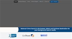 Desktop Screenshot of nationalcrimesearch.com